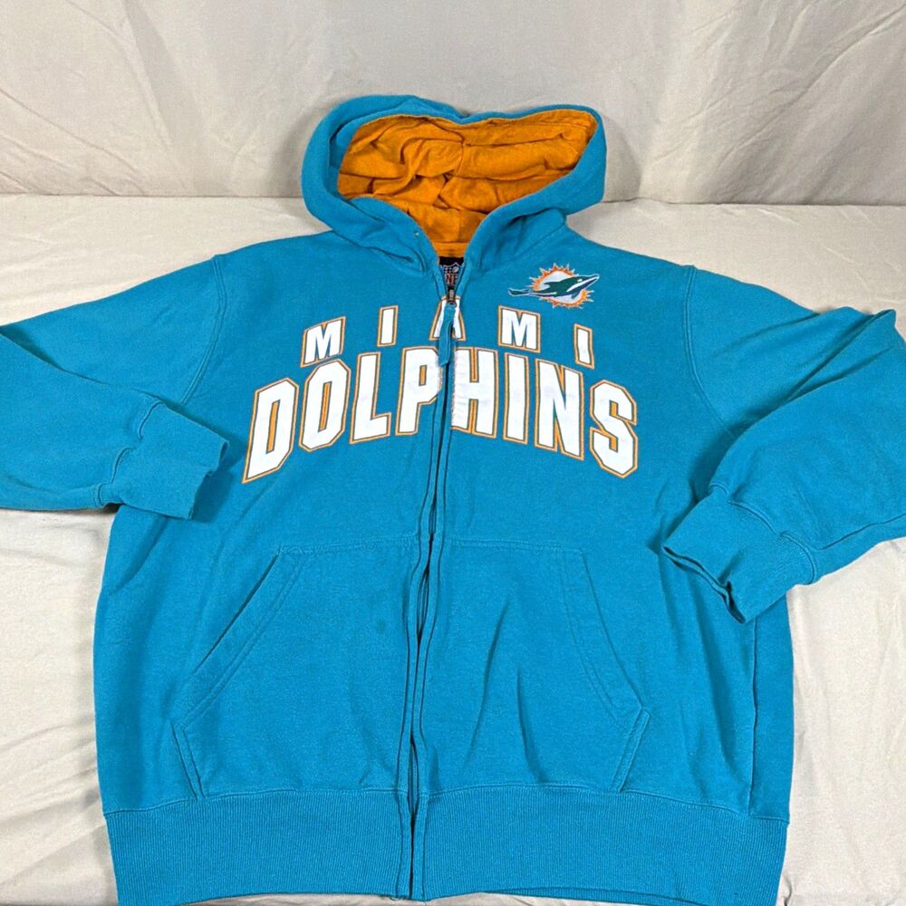 G-III Miami Dolphins NFL Full Zip Hoody Mens Size L
